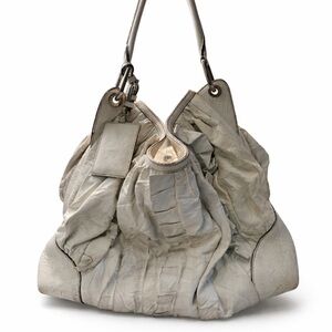 Authentic Dolce & Gabbana white leather Shoulder Bag